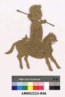 藏品(影戲偶紙模本─武生(騎馬))的圖片